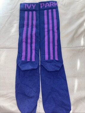 IVY PARK Navy and Purple Kids Athletic Knee-High Socks